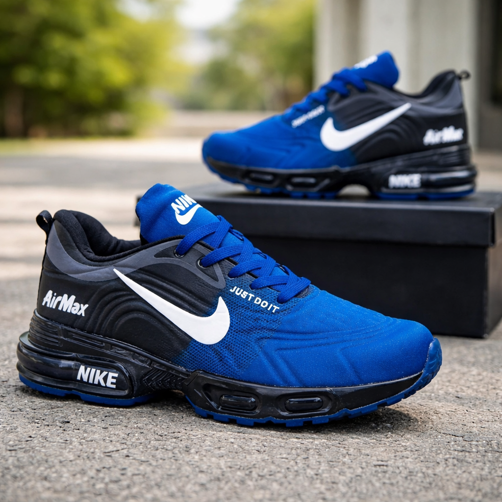 Tenis AirMax Negro Azul 20St